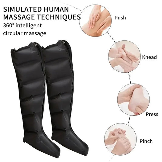 Air Compression Leg Massager Boots – Deep Relaxation & Circulation Support