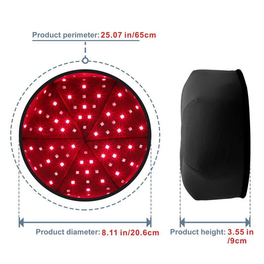 120 LED red and near-infrared light therapy hair cap for hair growth