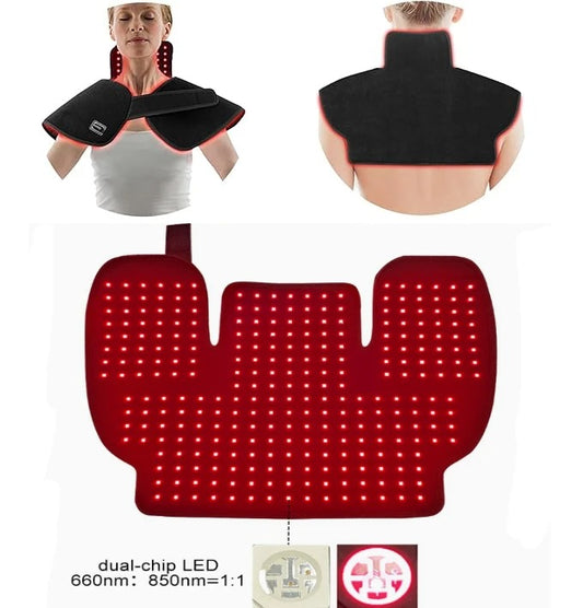 Red Light Therapy Shoulder & Neck Wrap (660nm & 850nm)