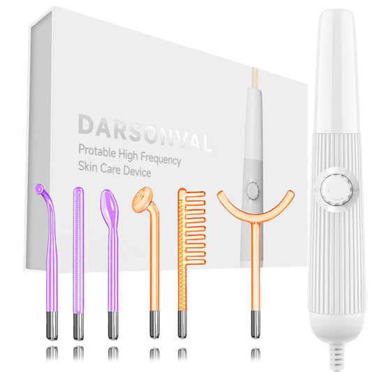 High-frequency Darsonval wand facial device for skin care
