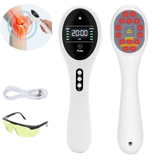 Deep relief red light therapy device 650nm 808nm for pain and recovery
