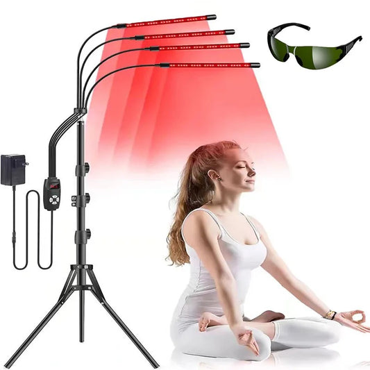 Red light therapy panel 660nm 850nm for skin health and body recovery
