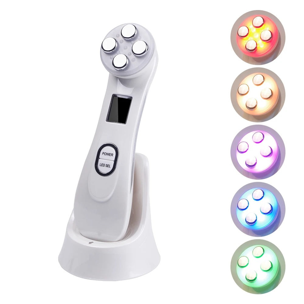 5-in-1 EMS Face Lifting & LED Photon Beauty Device | Microcurrent Skin Firming, Anti-Wrinkle & Rejuvenation