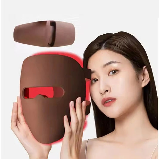 4 mode LED red light therapy face mask for skin and recovery support
