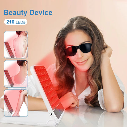 4-Color LED Light Therapy Panel | Face, Scalp & Body Wellness Support