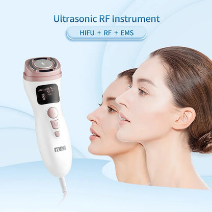 Ultrasonic & EMS Facial Lifting Device