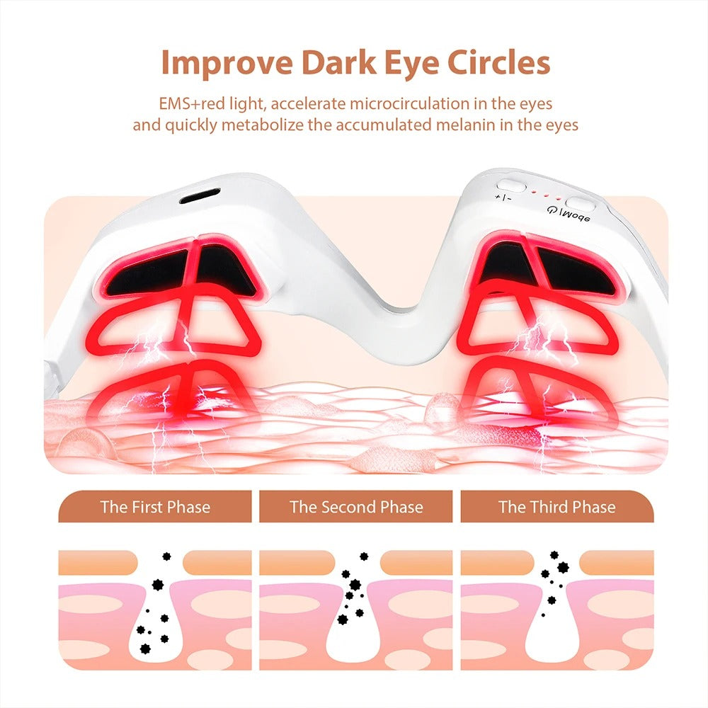 Smart Eye Therapy Glasses | EMS + Red Light Wellness