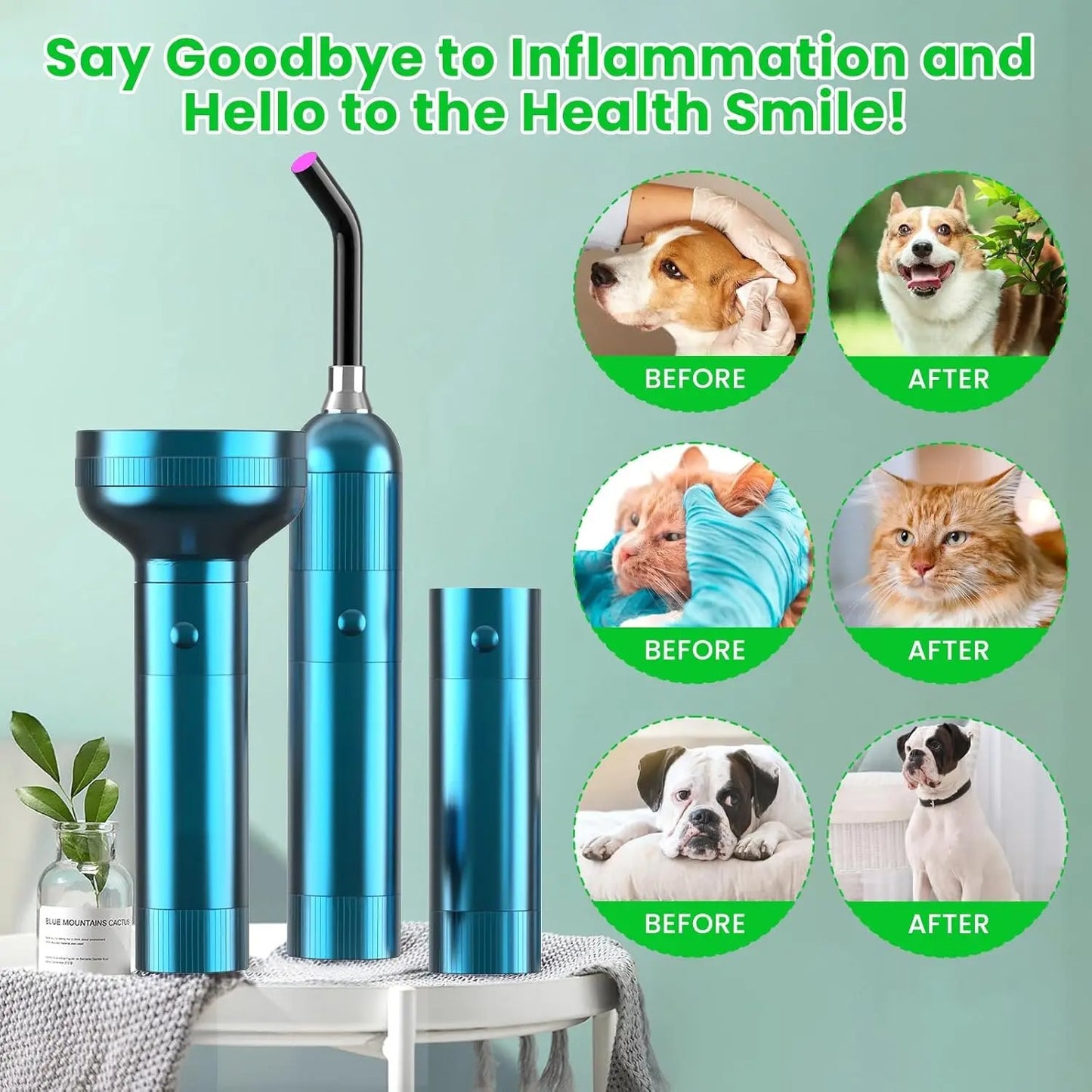 Pet Cold Laser Therapy Device | 5-Wavelength Red Light Therapy