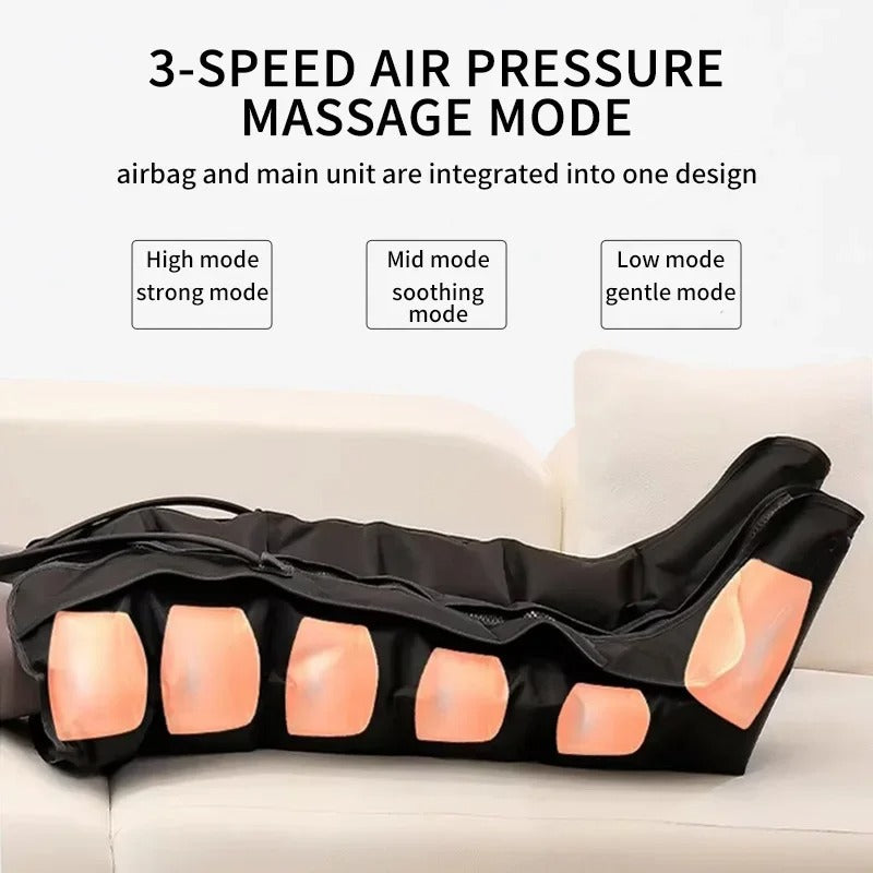 Air Compression Leg Massager Boots | Deep Relief for Tired, Heavy Legs