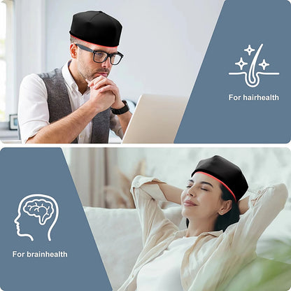LED Hair Therapy Cap | 120 LEDs 660nm + 830nm for Scalp Wellness & Fuller-Looking Hair