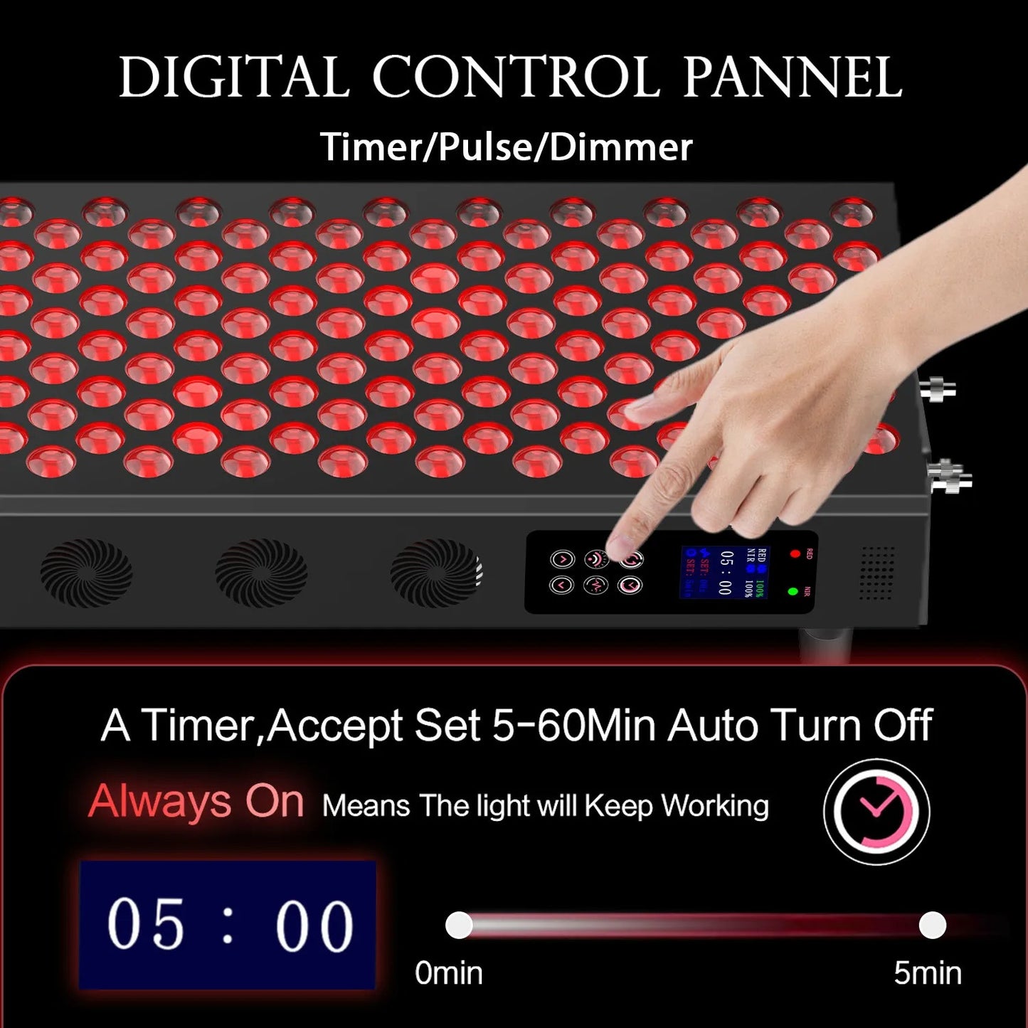 Red Light Therapy Panel | 660nm + 850nm Full-Body Wellness Sessions