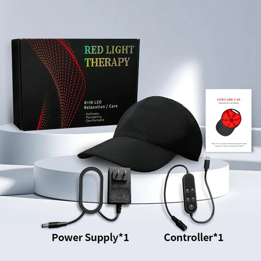 180-Pcs Infrared LED Hair Growth Cap – 660/850/940nm Red Light Therapy for Hair Regrowth, Anti-Hair Loss, Scalp Care & Relaxation