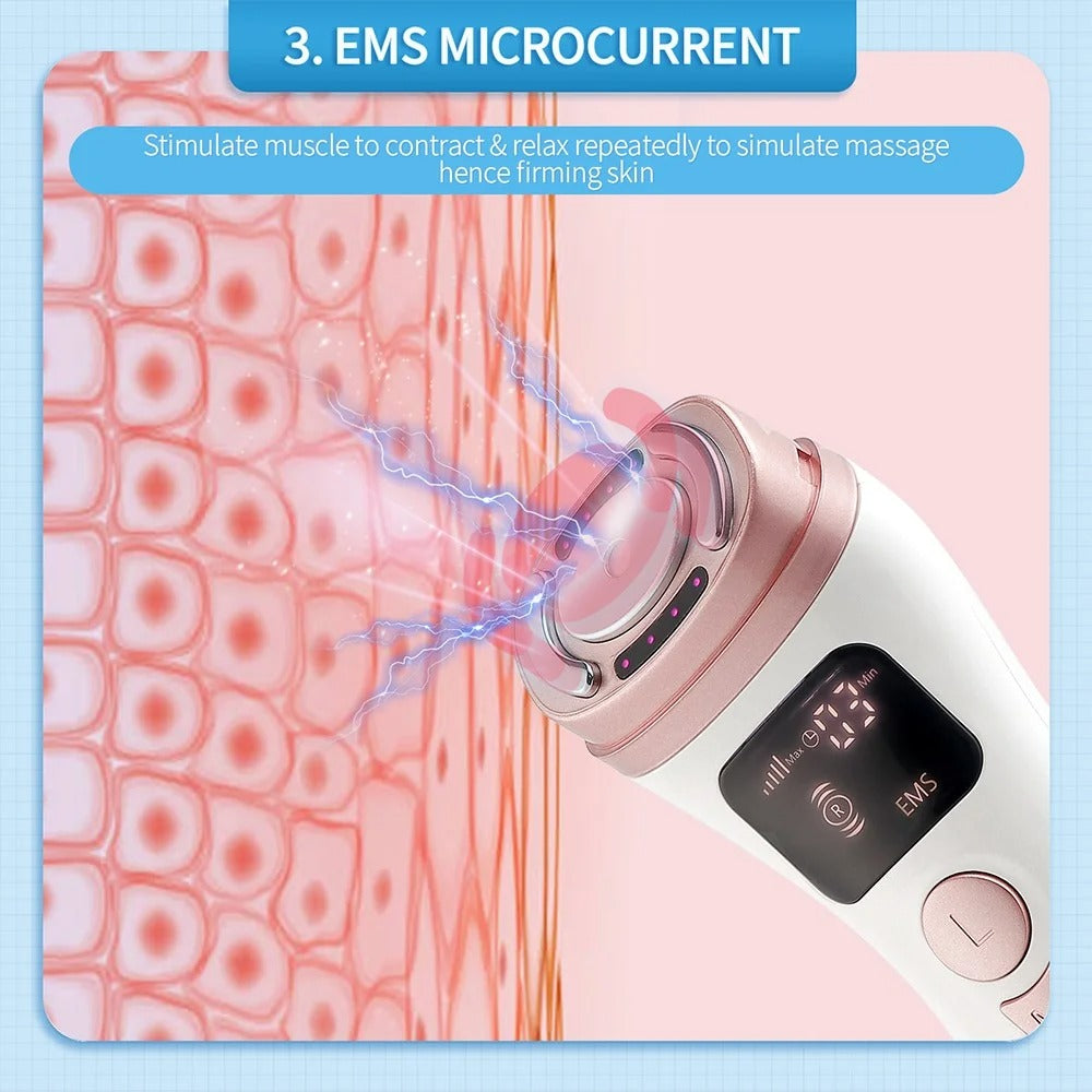 Ultrasonic & EMS Facial Lifting Device