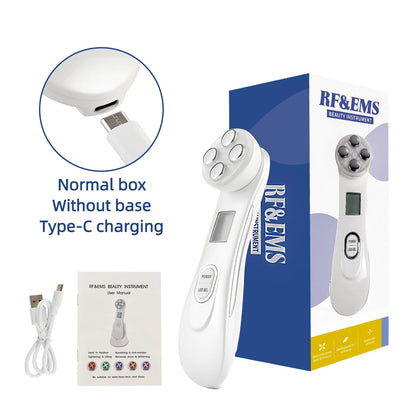 5-in-1 EMS Face Lifting & LED Photon Beauty Device | Microcurrent Skin Firming, Anti-Wrinkle & Rejuvenation