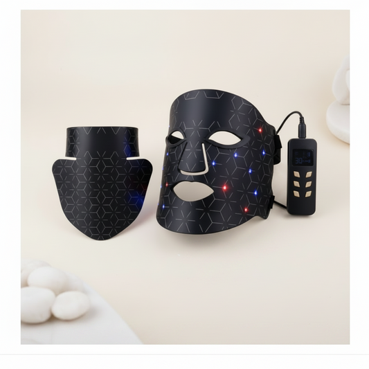 LED Face & Neck Light Therapy Mask | 4-Color Skincare System